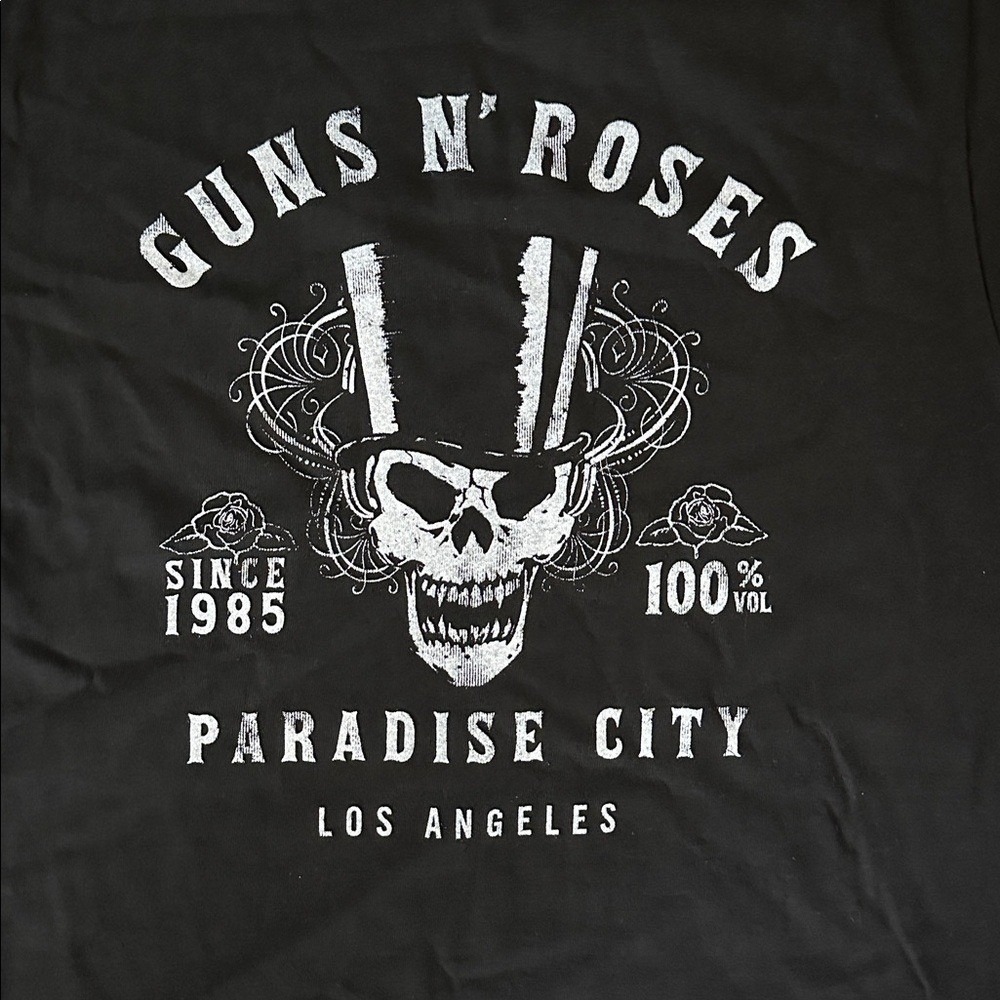 Guns N' Roses Paradise City LA Graphic T-Shirt black size medium - Picture 2 of 4